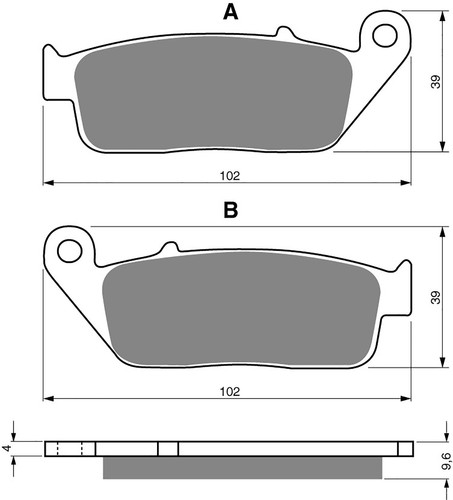 Brake disc pads - brake,