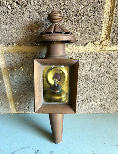 Vintage carriage lamp - vintage,