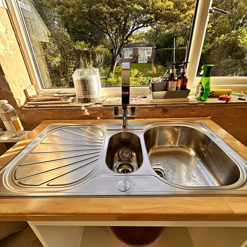Stainless steel inset double - stainless,