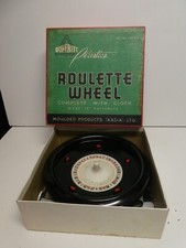 VINTAGE BAKELITE ROULETTE WHEEL SET DUPERITE PLASTICS AUSTRALIA IN BOX