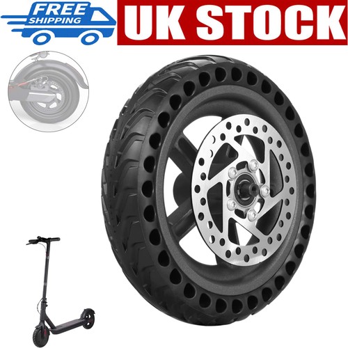 Rear wheel and solid - and, rubber