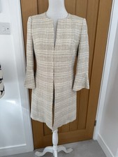 Brioche Aran Tweed Coat Uk 14