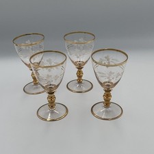 Vintage 1950s MCM Gold Rimmed