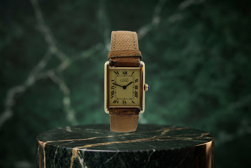 Cartier tank vermeil 590005 - cartier,