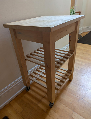 Solid wood kitchen - wood, trolley