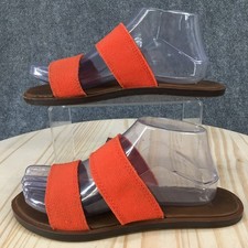 Sanuk Sandals Womens 8 Yoga Gora Gora Casual Slip On Flat Slides 1011618 Orange