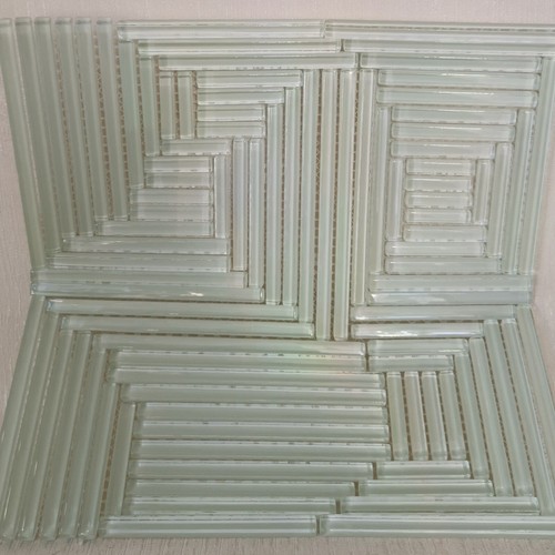 Light olive green glass - glass, mosaic