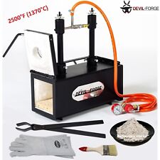 DEVIL-FORGE DFPROF2+2D Gas Propane Forge Farrier Burner Furnace +Tongs EU (NEW)