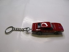 1969 DODGE CHARGER 500 DIECAST MODEL TOY CAR KEYCHAIN KEYRING IN RED METALLIC