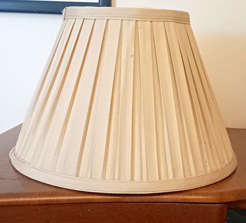 Beige pleated empire fabric - beige,