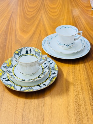 Pair paragon art deco trios - pair,