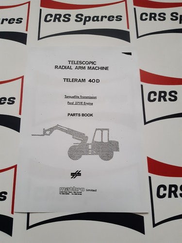 Matbro teleram 40d parts book - matbro,