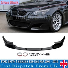 Gloss Black Front Spoiler Lip MP Style For BMW 5 Series E60 E61 M5 2004-2010 UK