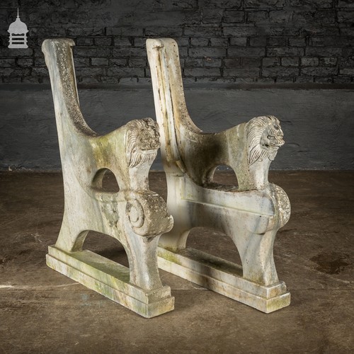 Bench ends pair weathered - bench, ends,