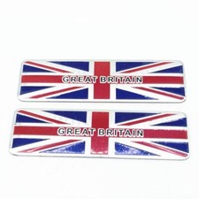 3D Metal UK Flag Sticker Decal