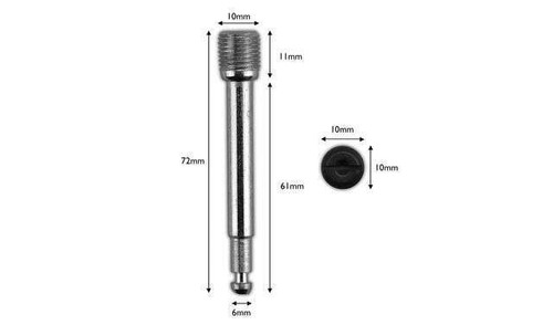 Rear brake pad pins - rear, for