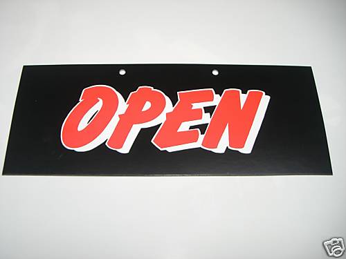 Open and closed - shop, sign
