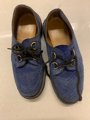 Gents blue suede creeper teddy - creeper,