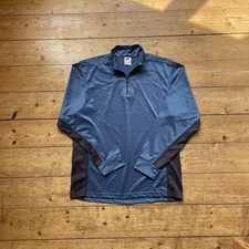 Vintage 90s Nike blue 1/4 quarter zip pullover sweater sweatshirt jumper 1990s
