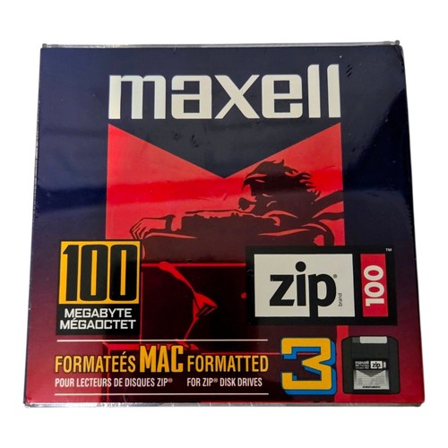 Maxell zip 100mb disks 3 - zip,