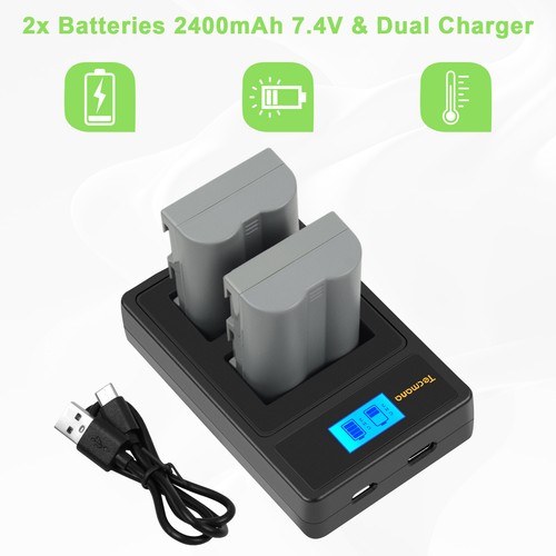 2pcs el3e el3a battery - en-el3e, battery+dual