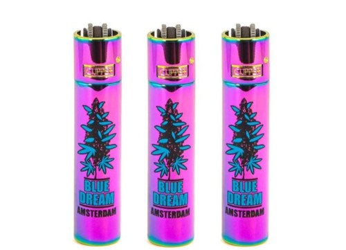 Clipper metal rainbow - icy, blue