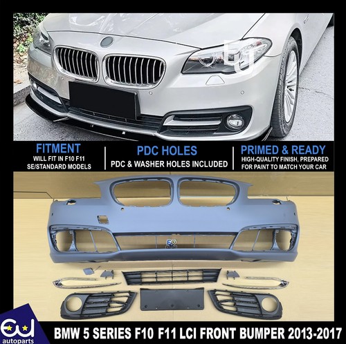 Primed front bumper - primed, pdc