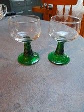 Luminarc Green Bee Hive Glasses  11.5cm