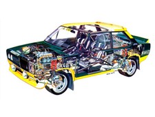 A3 Fiat 131 Abarth CutAway