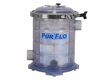 Sequence PurFlo Strainer 500 Cubic Inch  2'' Clear Body