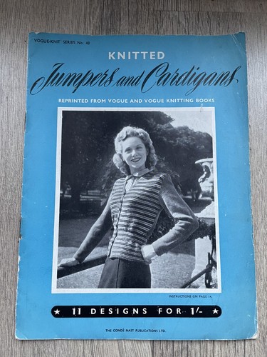 Vintage vogue knitting - vogue, pattern