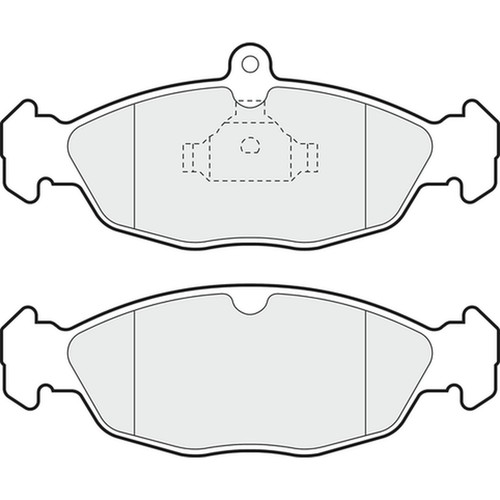 Brake pads set for opel - pads,