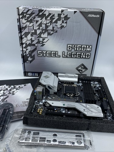 New asrock b460m steel - new,