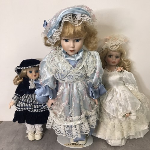 Three vintage dressed - three,