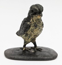 AUSTRIAN COLD PAINTED SPELTER BIRD FIGURE c1920 BERGMAN STYLE