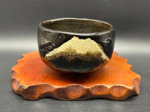 Raku chawan matcha tea bowl - raku,
