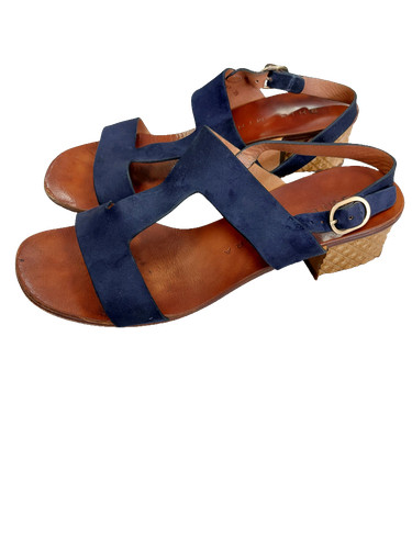 Chie mihara navy suede - navy, block