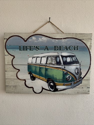 Camper van wooden picture - van,