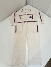 Vtg jumpsuit white racing - jumpsuit,