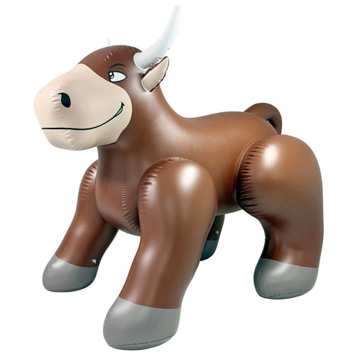 Inflatable bull brown - inflatable,