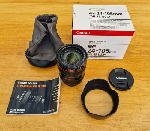 Boxed canon 105mm 4 - boxed, 24-105mm