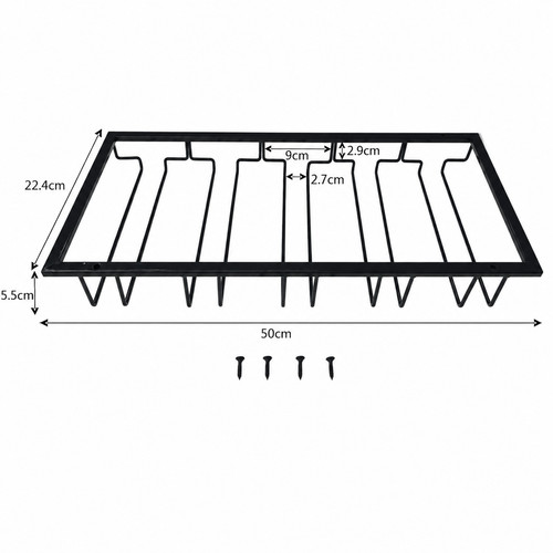 Under cabinet shelf wine glass - wine,