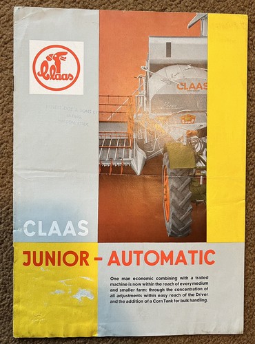 Claas combine tractor brochure - tractor,