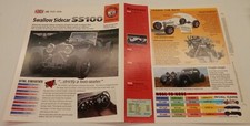 Swallow Sidecar SS100 1935-1939 (SS Jaguar 100) Roadster IMP HOT CARS Brochure