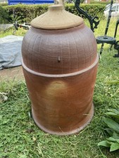 Terracotta Rhubarb Forcer 60cm Tall Very Good Condition With Lid