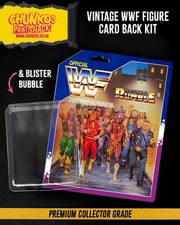 WWF Royal Rumble 90s Card Back Custom Kit 4.5” Vintage Hasbro Wrestling Figures