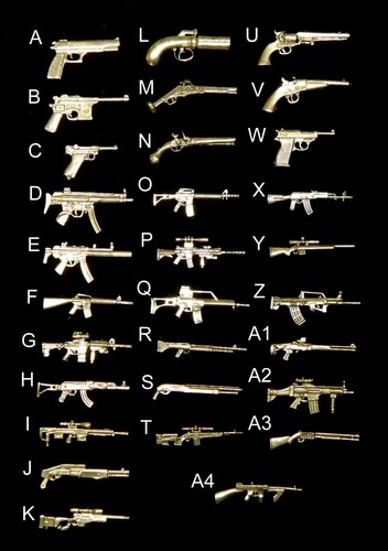 Military miniature gun - military, rifle