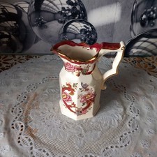 Vintage Mason's Ironstone Red Mandalay Jug  Small Lovely Pitcher England Rare 