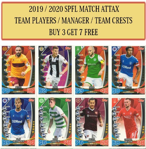 Topps spfl match - attax, 2019/20