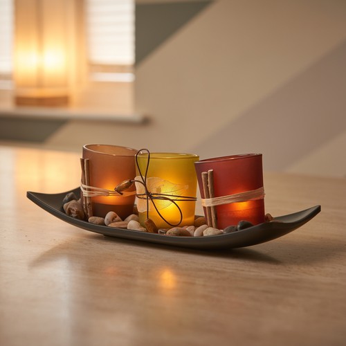 Set tea light glass - of,